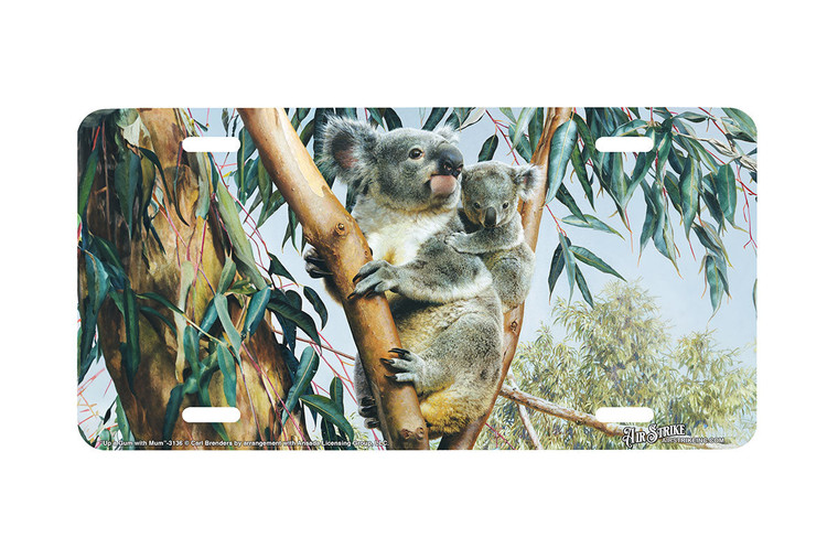 "Up A Gum With Mum" - Decorative License Plate