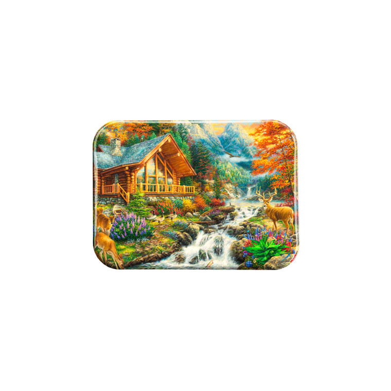 "Alpine Serenity" - 2.5" X 3.5" Rectangle Fridge Magnets