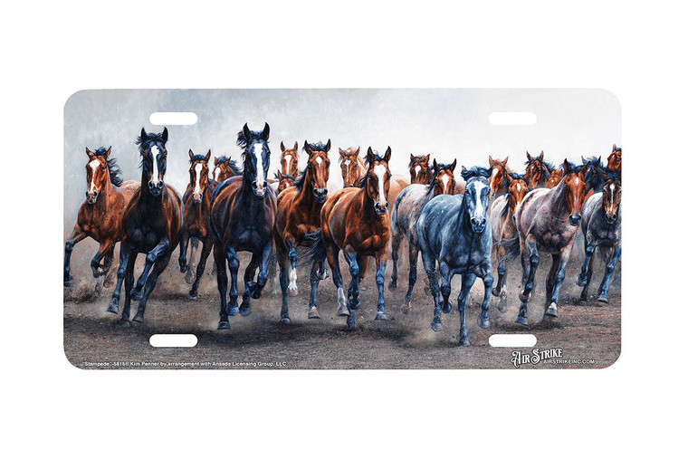 "Stampede" - Decorative License Plate