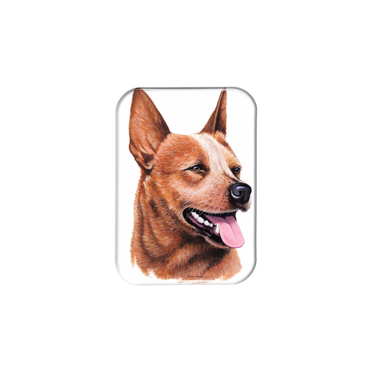"Red Heeler" - 2.5" X 3.5" Rectangle Fridge Magnets