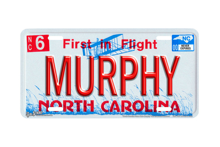 "North Carolina State Murphy" - Decorative License Plate