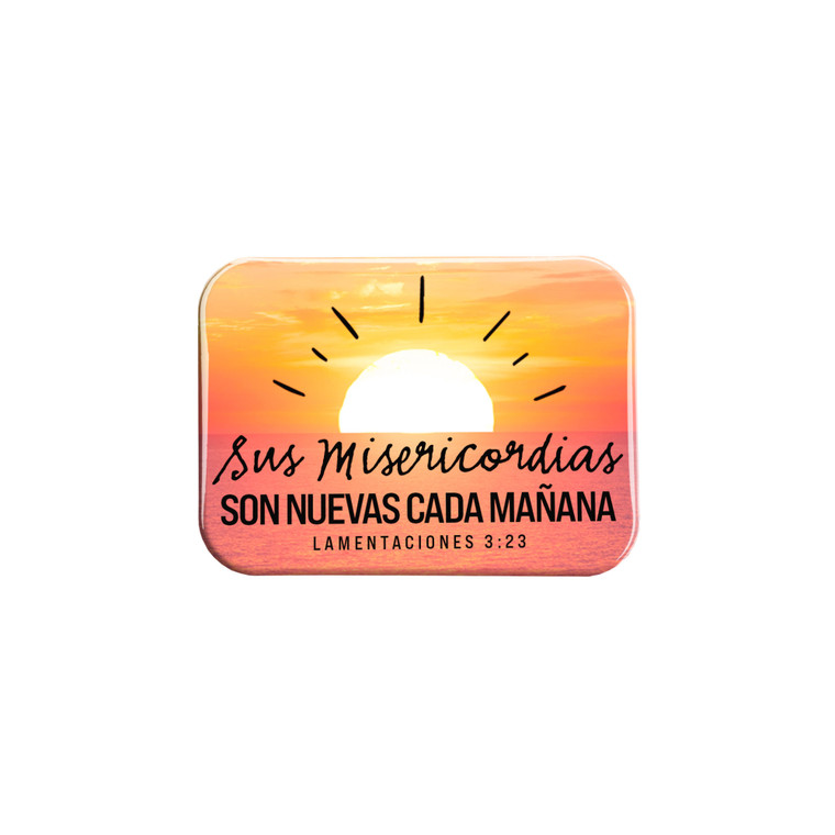 Sus Misericordias Son Nuevas Cada Mañana – Spanish Christian Magnet – 2.5" x 3.5"
