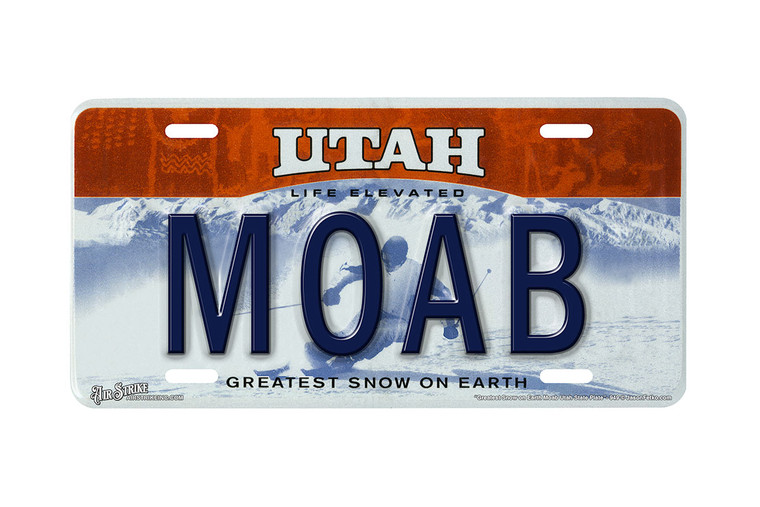 Utah Greatest Snow on Earth Plate  - Decorative License Plate