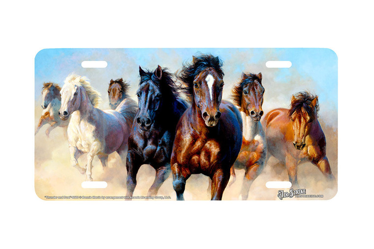 "Thunder and Dust" - Decorative License Plate