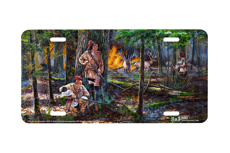 "Fire On The Mountain" - Decorative License Plate