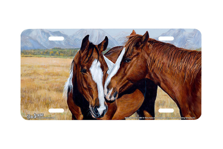 "Making Friends" - Decorative License Plate