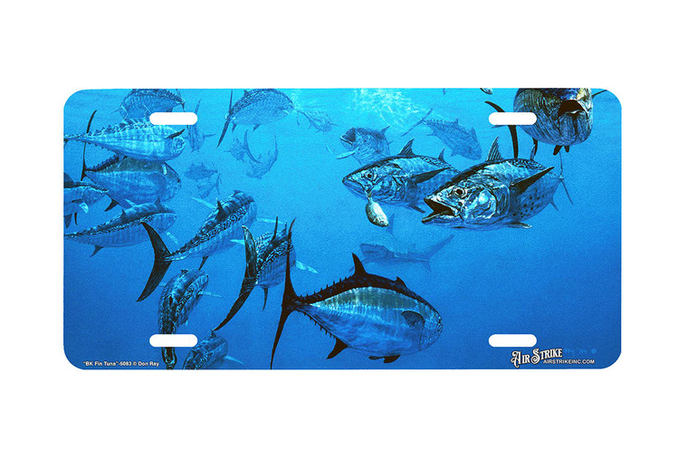 "Black Fin Tuna And Bonitas" - Decorative License Plate