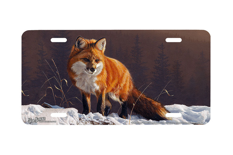 "Radiant Red" - Decorative License Plate