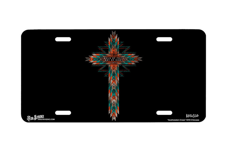 "Southwestern Cross" - Decorative License Plate
