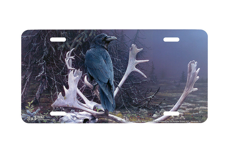 "Scott Lake Raven" - Decorative License Plate