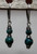  Simple double wrapped Turquoise earrings