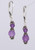 Double wrapped amethyst earrings