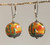 Summer Cactus lampworked glass earrings