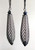 Black Murano glass drop earrings