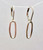 Silver mini oval hoop earrings
