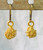 Gold vermeil yarn earrings