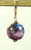 Trees in violet moonlight  lampworked glass earrings