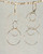 20-10 Quintuple fine silver hoop earrings