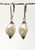 Oblong freshwater pearl earrings