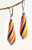 Twisted rainbow Murano glass "goccia" earrings
