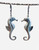 Silver seahorse earrings