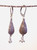 Eye imprinted Thai tear drop earrings