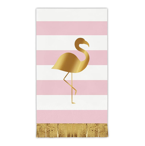 Foil Fringe Napkins - Flamingo - 20ct