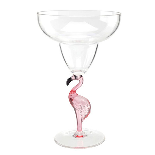 Acrylic Margarita Glass - Flamingo