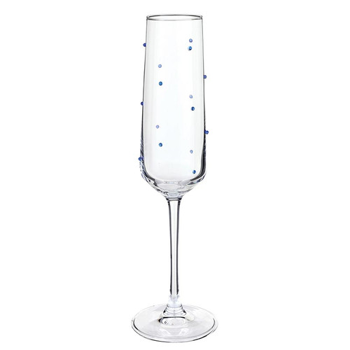 Champagne Glass - Blue Beads