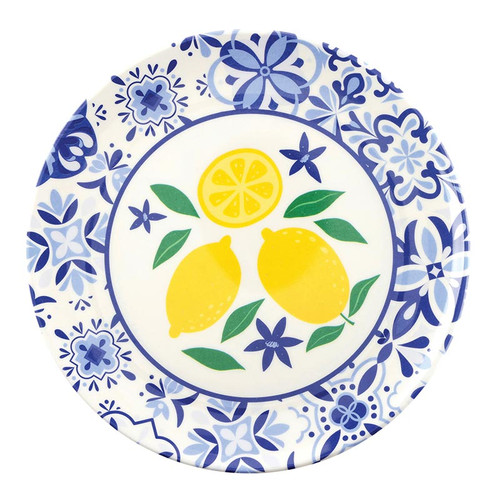 Melamine Plates - Lemon - Set of 4