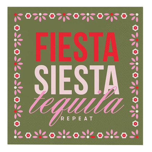 Beverage Napkins - Fiesta Siesta Tequila - 20ct