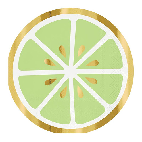 Shaped Napkins - Lime - 20ct