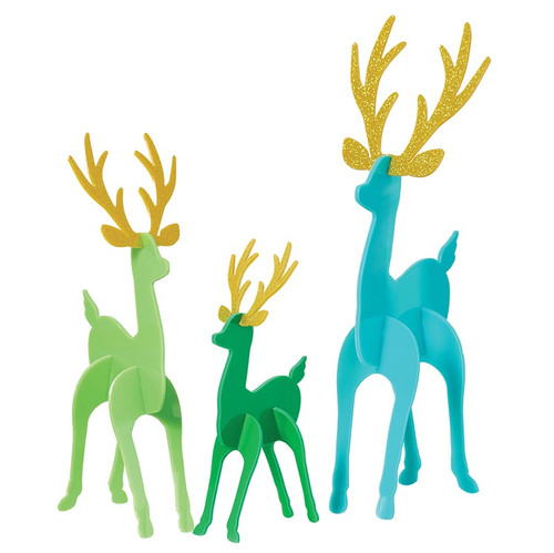 Acrylic Decoration - Deer 2 - Set of 3