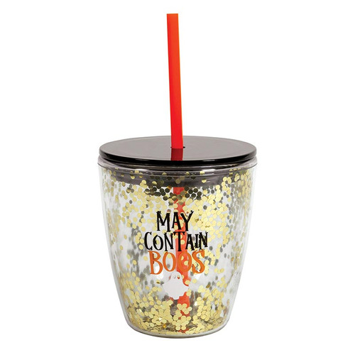 Double-Wall Wine Tumbler - May Contain Boos