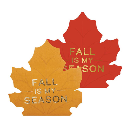 Beverage Napkins - Harvest Plaid