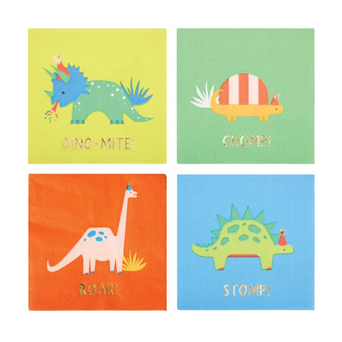 Beverage Napkins - Dino Party