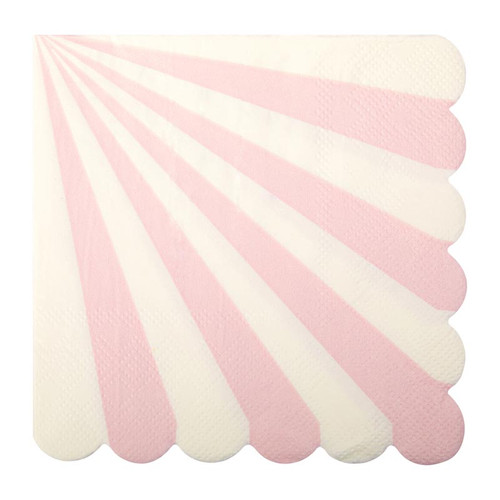 Beverage Napkin - White Pinwheel