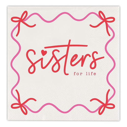 Beverage Napkins - Sisters For Life - 20ct