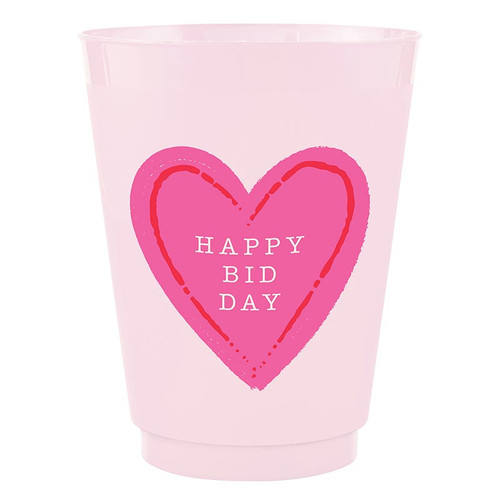 Frost Cups - Happy Bid Day - 8ct