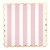 Foil Scalloped Paper Plates - Pink Stripe - 8ct