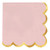 Foil Scalloped Napkins - Set of 2 Pink - 20ct