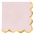 Foil Scalloped Napkins - Set of 2 Pink - 20ct