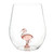 Acrylic Figurine Wine Glass - Flamingo