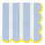 Wavy Scalloped Napkins - Blue Stripe - 20ct