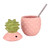 Ceramic Drink Cups - Pink Pineapple