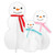 Acrylic Decoration - Snowmen - Set of 3