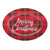 Melamine Oval Platter - Plaid Holiday 