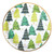 Paper Lunch Plate - Holiday Trees