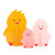 Acrylic Decoration - Chick - Set of 3