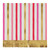 Foil Fringe Beverage Napkins - Pink Stripe - 20ct